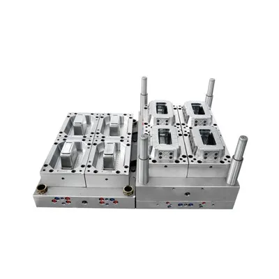 Recipientes para cápsulas de lavanderia e moldes de tampa